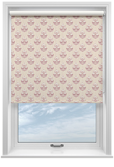 Midford, Mantels Stripe Rosies Pink - Twist&Fit Roller Blind